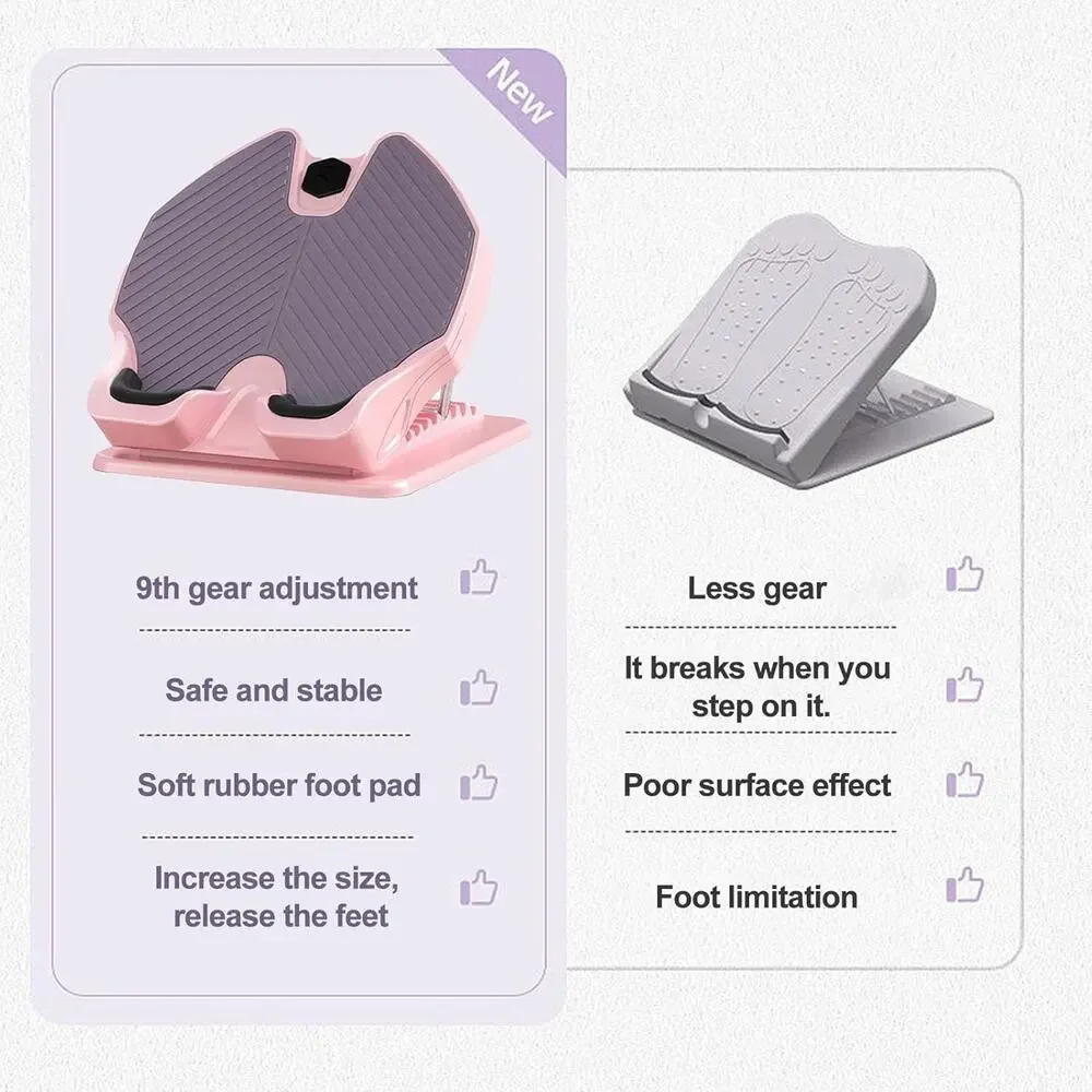 VEARAER Slant Board for Calf Stretching, 9 Levels Adjustable Incline Folding - Picture 3 of 6